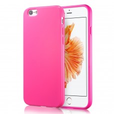 iPhone 6 6s 4.7 - TPU Soft Protective Phone Cover Case - Solid Pink